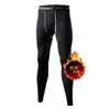Ropa de fitness para hombre, conjunto de manga larga y pantalón largo con forro polar, alta elasticidad, secado rápido, ropa de entrenamiento para baloncesto y fútbol, ropa térmica