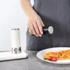 Frasco de Temperos com Cominho e Pimenta para Restaurante, Drop-Shipping de Peça Única, com Abertura e Fechamento Automático Magnético, Uso Comercial, Selado e à Prova de Umidade