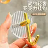 Ganchos de Ropa de Acrílico Sin Agujeros para Baño Ganchos para Ropa de Baño Toalla Detrás de la Puerta Ganchos para Abrigo Cocina Adhesivos