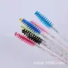 Cepillo de Pestañas y Labios de Doble Uso con Doble Cabeza Personalizado por el Fabricante, Cepillo Desechable de Varilla de Cristal para Cejas y Pestañas, Pincel de Maquillaje y Herramienta de Cepillo para Cejas