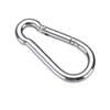 Vendas diretas da fábrica 8*80mm Ferro galvanizado niquelado Primavera gancho mosquetão cabaça fivela multifuncional pendurado fivela de carga