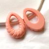 Anillo hueco en espiral con patrón de minoría coreana en forma de gota de agua, accesorios acrílicos DIY, aretes, horquilla para el cabello, material al por mayor para carcasas de teléfonos móviles