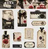 Pegatinas Retro Story Serie Etiqueta de Tiempo Vintage Desgastado Decorativas DIY para Diarios 10 Hojas 6 Diseños