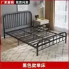 Cama plegable, cama de hierro forjado silenciosa estilo europeo, cama con marco de hierro engrosado y reforzado, cama individual para viviendas de alquiler, hecha a medida