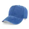 Boné de Baseball de Algodão Lavado com Bordado Transfronteiriço e Personalização de Logotipo Impresso, Boné de Baseball Vintage de Brim Europeu e Americano para Verão Atacado