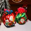 Produtos de Natal Transfronteiriços, Sacolas de Embalagem de Frutas da Paz, Sacolas para Compartilhamento de Presentes para Idosos Felizes, Sacolas de Bem-Estar para Eventos de Festa de Natal