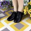 Nuevos zapatos de mujer estilo chino 2026 nuevo modelo de otoño, zapatos tipo mamá de cordones con punta redonda y tacón bajo, zapatos casuales de cuero antideslizantes con suela suave y tacón grueso