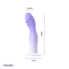 Dildo de Silicona Líquida Laile para Mujeres, Dildo Realista de Color Degradado, Masturbador de Pene, Juguete Sexual para Adultos