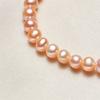 Suministro directo de fábrica pulsera de perlas lisas color naranja agua dulce pulsera de niña joyería de moda pequeña y fresca venta al por mayor de joyería