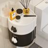 Caja de pañuelos multicapa para el hogar, para colgar en la pared, sin perforaciones, para papel higiénico, con tirador, resistente al agua