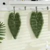 Nueva Toalla de Mano Creativa con Hoja de Plátano, Felpa de Coral Linda y Gruesa, Absorbente y de Secado Rápido para Cocina y Baño, No Causa Olor