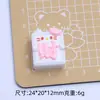 Gatinho Fofo Mahjong da Sorte Desenho Animado Artesanal DIY Joias Cola de Creme Resina Pequenos Acessórios Furo Fivela de Sapato Material