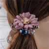 Nuevos Accesorios para el Cabello con Flores Artificiales Estilo Coreano Nuevo Anillo para el Cabello de Flor de Loto con Diamante Exquisitos Accesorios para el Cabello con Flores de Cristal Más Vendidos