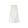 Falda Blanca tipo Pastel para Mujer, Nueva Falda de Cintura Alta Adelgazante de Corte A, Longitud Media, Petite, Falda Media Abullonada, Primavera/Verano 2026
