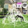 Decoração Triangular de Teia de Aranha para Halloween Festa do Festival Fantasma da Câmara Secreta Adereços Externos Aranha de Pelúcia Engraçada para Simulação