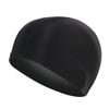 Touca de Natação de Tecido Nabemee para Adultos, Embalada Individualmente, Touca de Natação de Cor Sólida, Touca de Natação, Gorro Preto de Ciclismo, Fashion