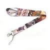 Cordão fofo de gato para celular cordão para crachá multicolorido cordão de etiqueta para celular cordão cordão chaveiro de pescoço cordão
