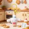 Llavero Flocado Chef Cinnamoroll Regalo Navideño Delantal Rosa Azul Muñeco 3D Colgante de Bolsa Lindo Venta al por Mayor