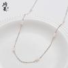 Nova Moda Sexy Puro Desejo Colar de Pérolas Naturais de Água Doce Feminino Versátil Personalidade de Alto Padrão Corrente de Clavícula Banhada a Ouro