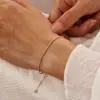 Pulsera de Moda Transfronteriza Nueva para Mujer, Acero Inoxidable, Sencilla, Deslizante, Ajustable, Personalizable, Moderna, Diseño de Nicho