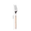 Faca para Bife e Garfo de Aço Inoxidável 304 Cabo de Madeira Imitada Três Rebites Talheres Utensílios para Comida Ocidental Faca, Garfo e Colher Conjunto de Colher de Sobremesa de Alta Qualidade