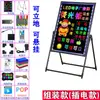 Quadro Eletrônico LED Quadro Fluorescente Barraca de Feira da Noite Placa de Publicidade Piscante Escrita à Mão Outdoor Recarregável Placa Luminosa de Caracteres