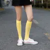 Meias 3/4 Verão Pressão Emagrecimento Finas Meias Acima do Joelho Japonesas Fofas Meias Longas Uniforme Meia-Calça Meia de Comprimento Médio