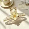 Presilha de Cabelo Preta de Luxo com Laço e Pedras de Strass Grandes, Nova Presilha de Cabelo de Luxo para a Parte de Trás da Cabeça, Acessório de Cabelo Tipo Pinça Tubarão
