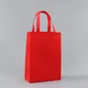 Bolsas de mano no tejidas para publicidad, ropa, bolsas de compras para desarrollar bolsas no tejidas recubiertas en blanco, venta al por mayor