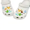 Diapositivas de resina de dibujos animados para zapatos con forma de helado y dona, accesorios versátiles y lindos para zuecos, piezas decorativas DIY, desmontables