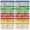 Nova Pulseira de Anel de Pressão com Tema de Natal Decoração de Brinquedo Infantil Ecológica Pulseira de Pulso com Anel de Pressão de Natal