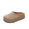 Medias Pantuflas Abiertas para Mujer para Uso en Exteriores, Nuevo Modelo 2026, Zuecos Transpirables Huecos de Punto Volador, Zapatos Planos Cómodos de Suela Suave Estilo Birkenstock