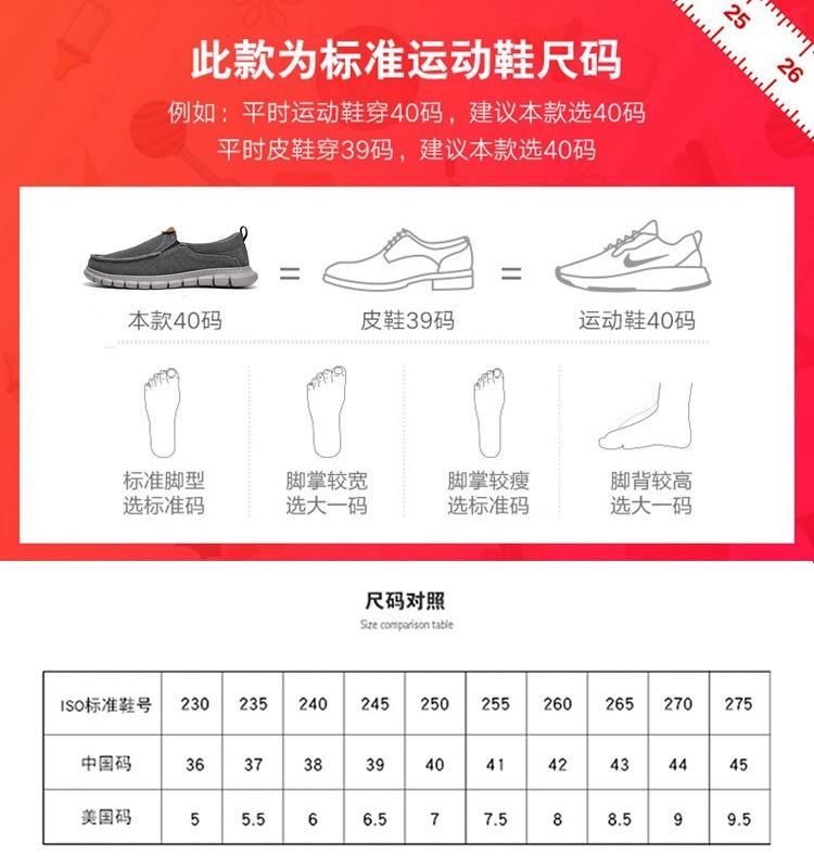 运动鞋码
