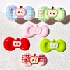 Pajarita Manzana Resina Accesorios DIY Adornos Materiales Hechos a Mano Decoraciones para Zapatos Pegatinas para Vasos de Agua Pegamento Cremoso Accesorios para el Cabello Parches para Sombreros