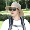 Sombrero de Vaquero Occidental para Hombre, Sombrero de Sol de Verano para Exteriores, Sombrero para Montañismo, Viajes, Pesca, Sombrero de Pescador, Secado Rápido, Transpirable, Sombrero de Protección Solar