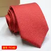 Corbata para hombre al por mayor nueva en stock negocios color liso rayas 8C jacquard de flecha corbata se puede agregar LOGO