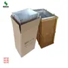 Caja de madera papel de aluminio aislante del calor aluminio platino aislante del calor bolsa cuadrada forro aislante del calor caja de cartón