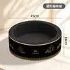 Rascador para gatos de cartón negro, duradero y sin desprendimiento, nido rascador para gatos integrado, cuenco rascador para garras de papel corrugado engrosado