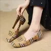 Oferta Especial de Marca Zapatos Individuales de Cuero Suave de Boca Baja para Mujer, Nuevo Estilo Otoño 2025, Suela Suave, Cómodos, No Cansan, Mocasines Slip-On