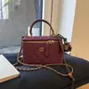 2025 Bolso de Caja con Asa Nueva Bolso de Mano Versátil con Cadena Bolso Cruzado de Moda Bolso para Cosméticos Bolsa para Vacaciones Viajes y Uso Diario