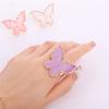 Paleta de colores de anillo de concha de mariposa, esmalte de uñas de aleación de alto valor de color, placa de color de pegamento, herramienta de manicura de estilo japonés simple