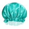 Amazon oferta caliente gorro de satén de una sola capa para el cuidado del cabello femenino gorro de noche limpieza del hogar gorro de ducha confinamiento quimioterapia gorro pañuelo para la cabeza