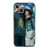 Adequado para Capa de Celular iPhone 17, Pintura a Óleo de Girassol Mona Lisa Van Gogh Arte Capa de Celular Nova Excêntrica
