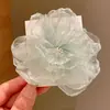 Color Super Vacaciones de Primavera Estilo Hada Flor Grande Pasador de Pelo Red de Pelo Atmósfera Pin Lateral Accesorios para el Cabello de Viaje