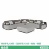 Sofá de Exterior para Patio Casa Jardín al Aire Libre Moda Ocio Combinación de Sofás Acero Inoxidable Exterior Impermeable Protección Solar