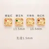 Accesorios de arena dorada de color duradero accesorios para joyería diy pulsera de hoja de arce cuentas pulsera de oro antiguo pulsera de cuentas sueltas con cuentas