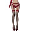 Meias Sexy com Suspensórios, Meias Inteiras para Garotas Sensuais, Festa em Boate, Patchwork, Meias Longas Rasgáveis, Tamanho Grande, Ajustável
