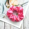 Amazon Transfronterizo Tela de Satén Scrunchie de Satén para Mujeres, Goma para Recoger el Pelo de Alto Nivel