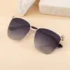 Gafas de Sol para Hombre 2026, Moda Europea y Americana Nueva, Ojo de Gato, Medio Marco, Únicas y Modernas, Versátiles, Protección Solar, Gafas de Sol para Hombre para Ventas Transfronterizas