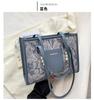 Bolso de Moda Personalizado para Mujer Nuevo Verano Gran Capacidad Cadena de Perlas Bolso de Hombro Diseño Nicho Bolso de Axila de Alta Gama